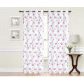 Embroidered Curtain Fabric With Floral Pattern